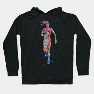 Female runner Hoodie